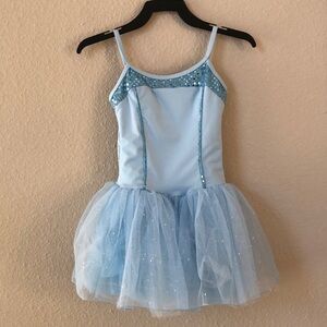 Natalie Dancewear Blue Ballet Costume with Tutu Size MC